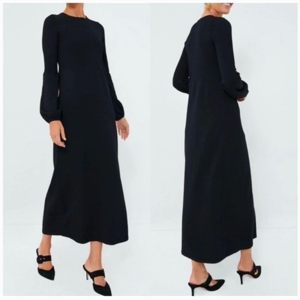 Pomander Place by Tuckernuck Women's Black Lennox Midi Dress sz M NWT